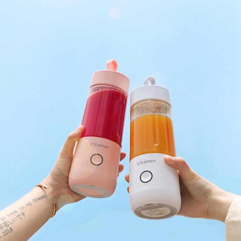 350ml Portable Blender Juicer Electric USB Rechargeable Mixer Smoothie Slushy Cup Juice Blender Bottle USB Charging Kitchen Gadgets 6