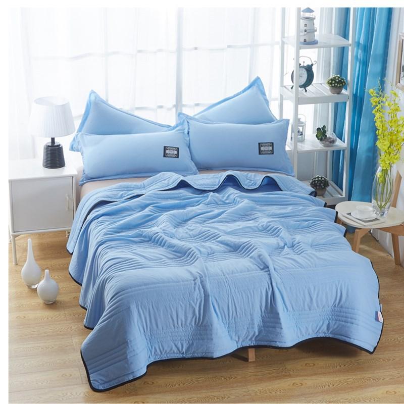 Cooling Blankets Pure Color Summer Quilt Plain Summer Cool Quilt Compressible Air-conditioning Quilt Quilt Blanket 5
