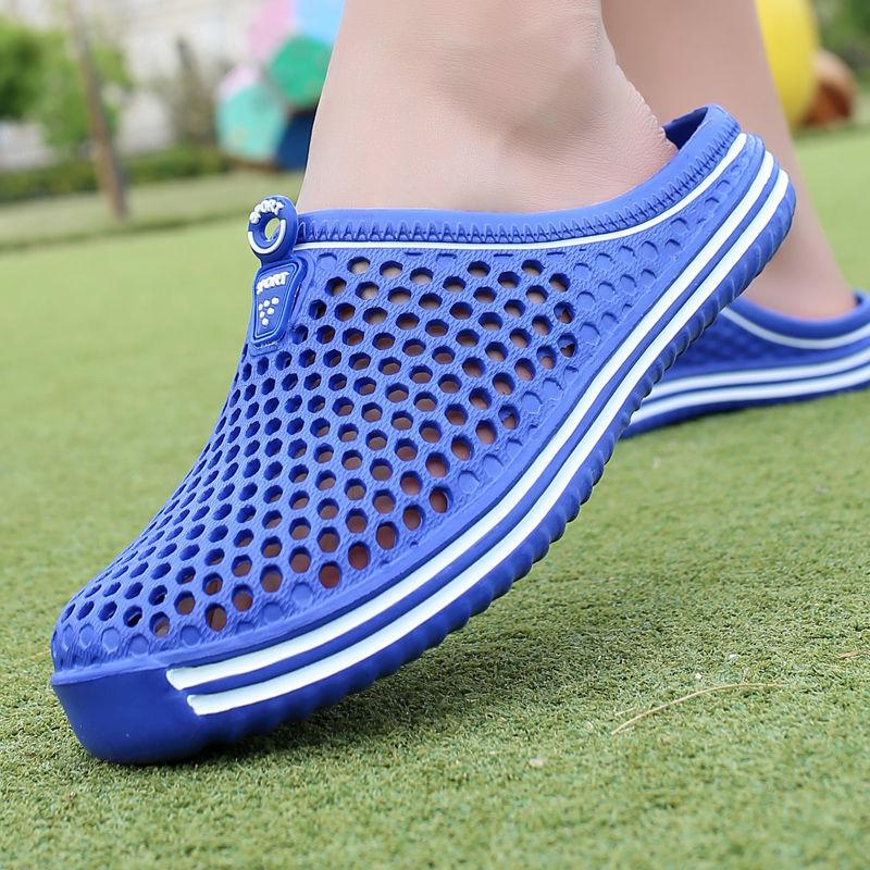 Casual Hole Shoes Half Slippers Summer Beach Shoes 4