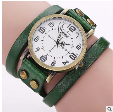 CCQ Vintage Leather Bracelet Watch Antique Women Wrist Watch Casual Ladies Quartz Watch Relogio Feminino 1347 7