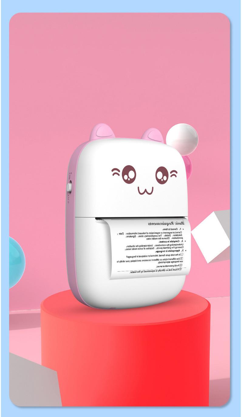 Mini Printer Portable Mini Bluetooth WiFi New Wrong Printer Mobile Phone Photo Title Note Hot Print Pocket Student Error Label Printer 17