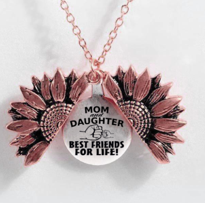 Sunflower Double-layer Lettering Necklace 6