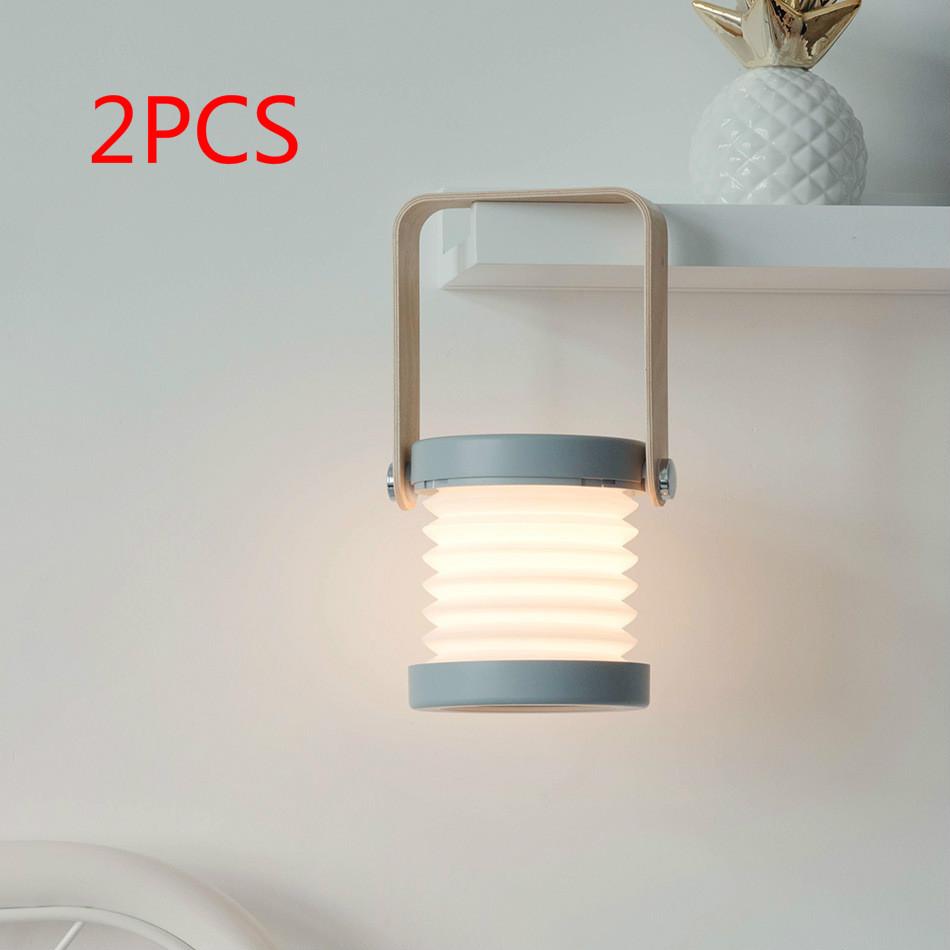 Foldable Touch Dimmable Reading LED Night Light Portable Lantern Lamp USB Rechargeable For Home Decor 9