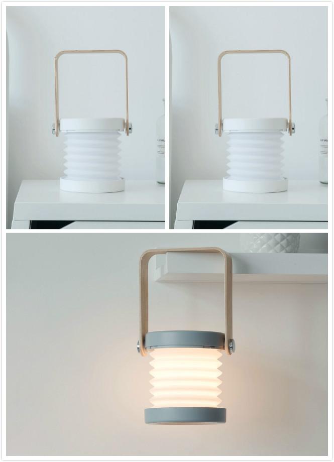 Foldable Touch Dimmable Reading LED Night Light Portable Lantern Lamp USB Rechargeable For Home Decor 8