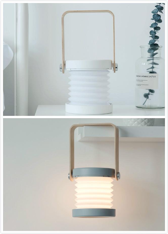 Foldable Touch Dimmable Reading LED Night Light Portable Lantern Lamp USB Rechargeable For Home Decor 11