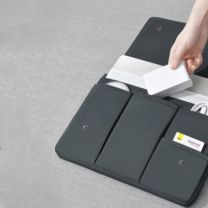 Black and white laptop bag laptop protective cover 4