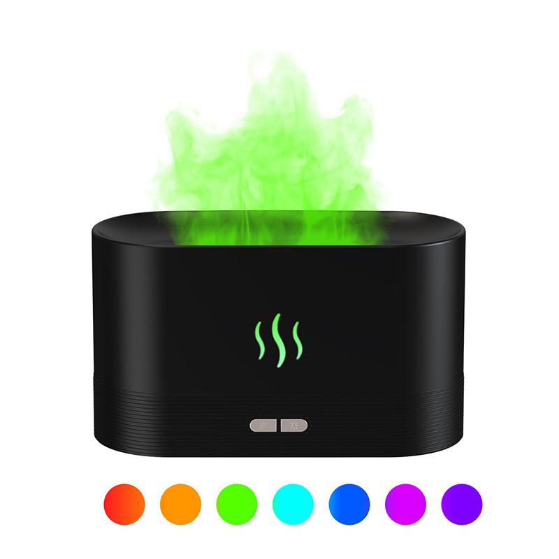Aroma Diffuser With Flame Light Mist Humidifier Aromatherapy Diffuser With Waterless Auto-Off Protection For Spa Home Yoga Office 16