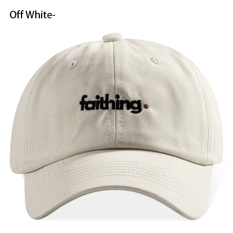 Religious Christian Faithing Letter Embroidery Black Vintage Casual Unisex Baseball Cap 10
