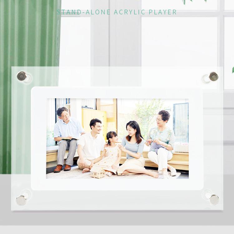 Digital Picture Frame Acrylic Video Player Digital Photo Frame Vertical Display With 1GB And Battery Type C Video Frame Gift For Loved 4