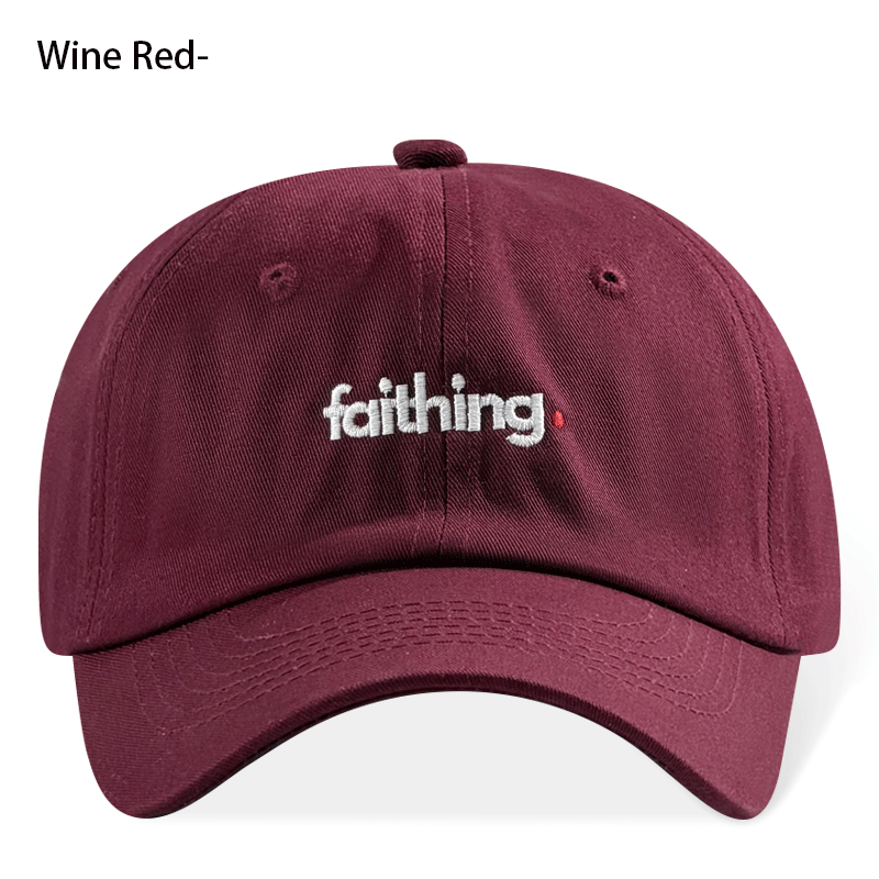 Religious Christian Faithing Letter Embroidery Black Vintage Casual Unisex Baseball Cap 6
