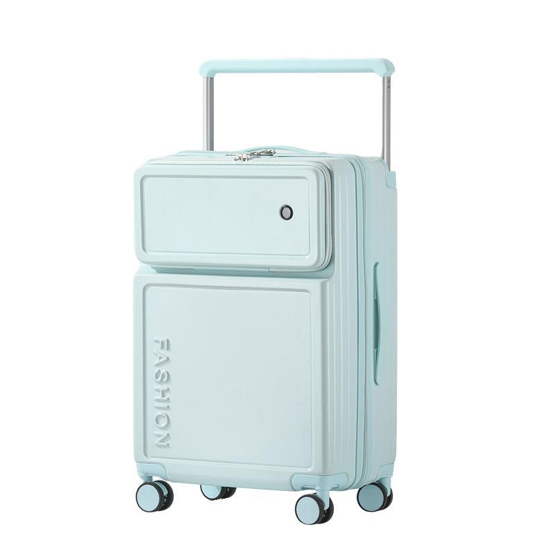 2026 New Large Capacity Front Opening Aluminum Frame Luggage With ABS PC Zipper Boarding Box 20-28 Inches 12
