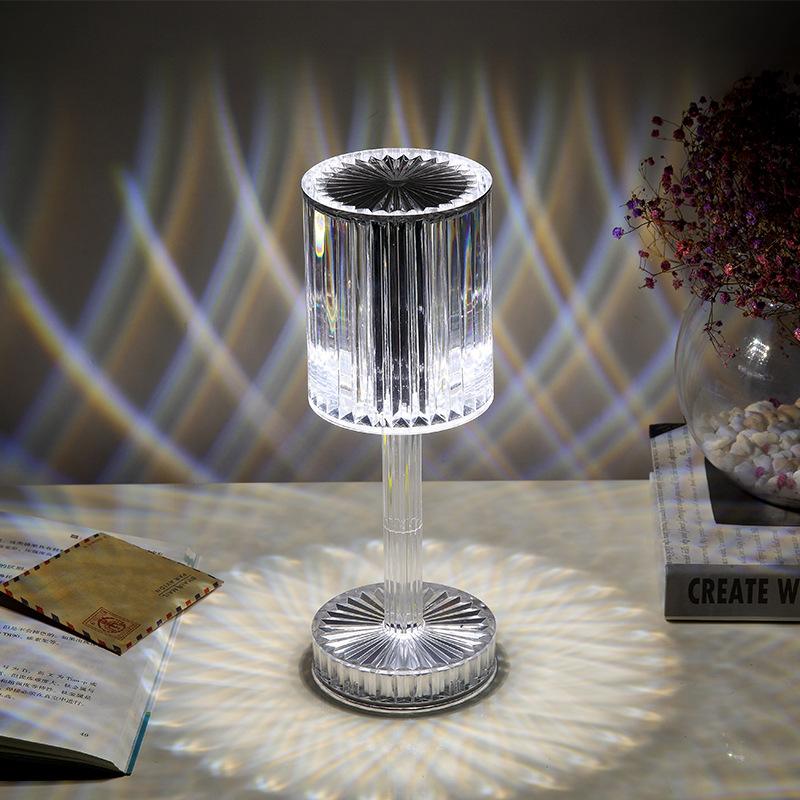 New Crystal Table Lamp Hotel Decoration Diamond Romantic Warm Led For Home Decor Romantic Gift Night Light 3