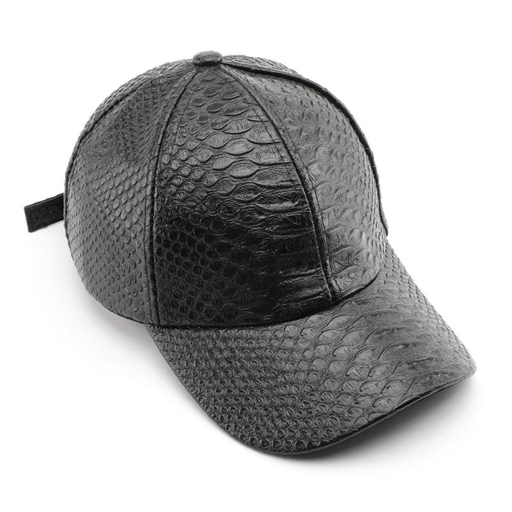 Monochromatic Light Board PU Leather Adjustable Trend Casual Baseball Cap Suitable For Outdoor Sports And Travel 6