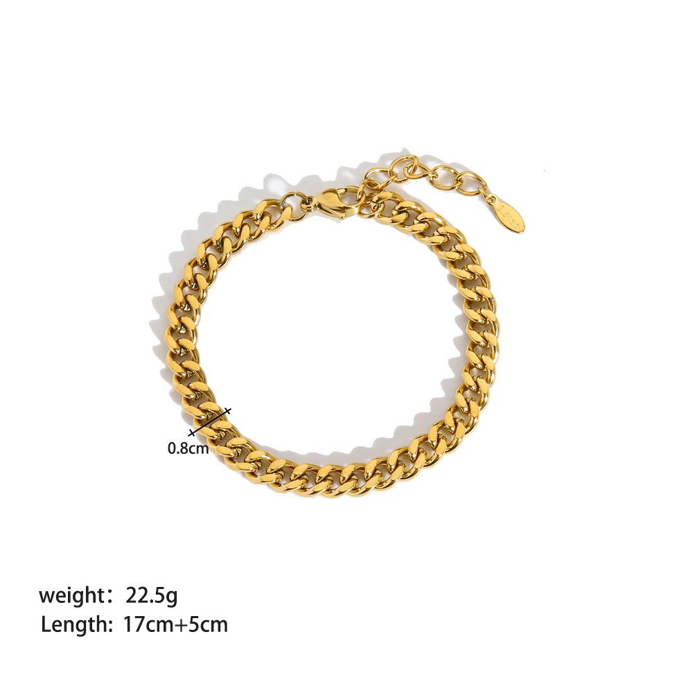 Stainless Steel Ornament Bracelet Female 15