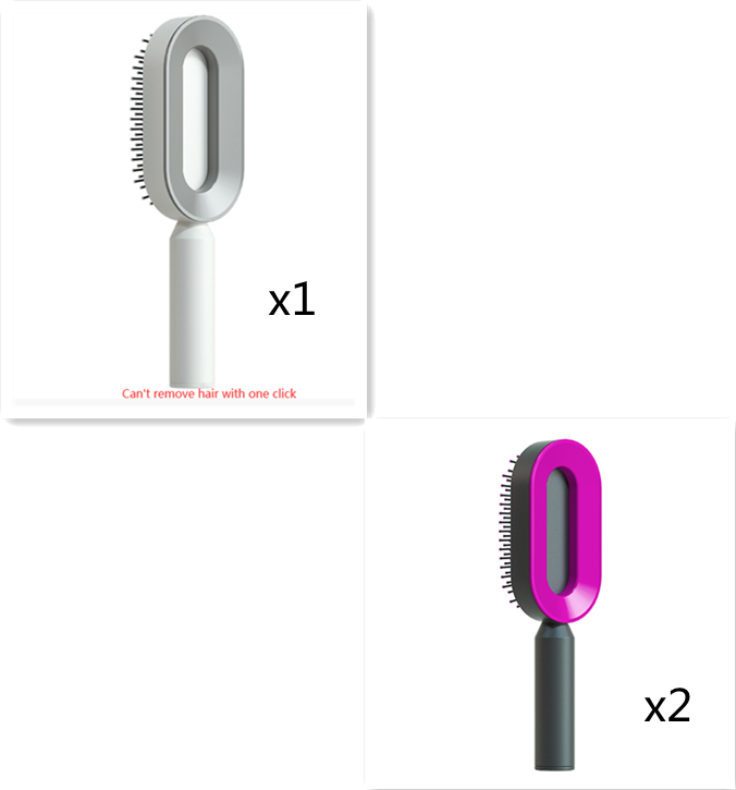 Self Cleaning Hair Brush For Women One-key Cleaning Hair Loss Airbag Massage Scalp Comb Anti-Static Hairbrush 74