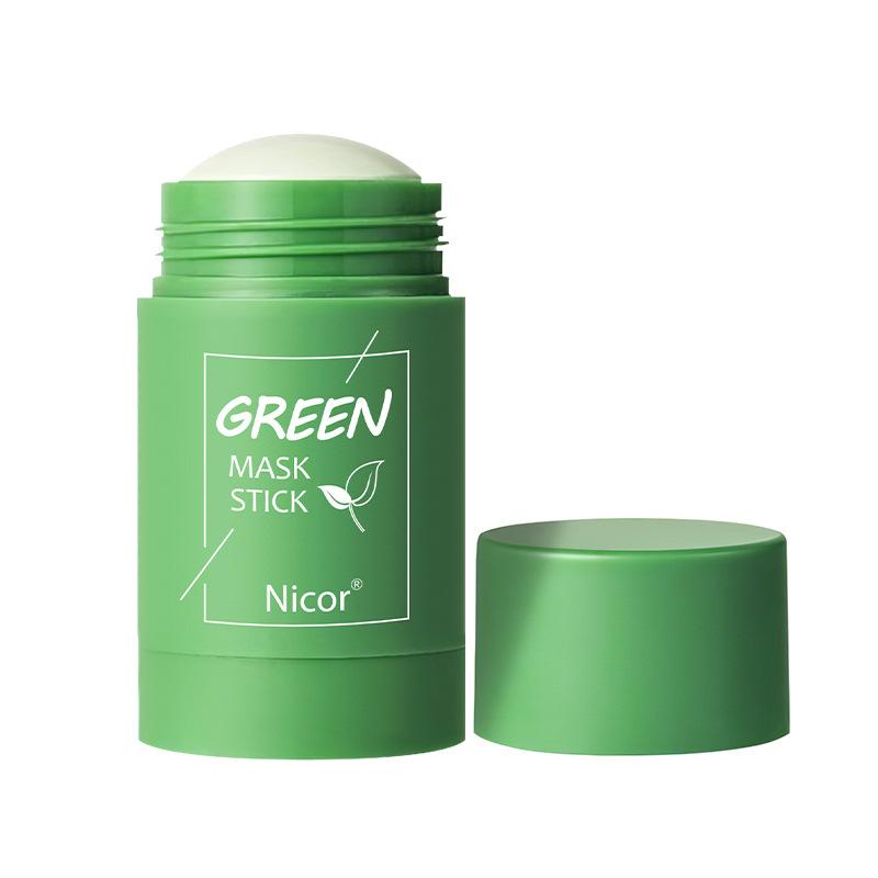 Cleansing Green Tea Mask Clay Stick Oil Control Anti-Acne Whitening Seaweed Mask Skin Care 5
