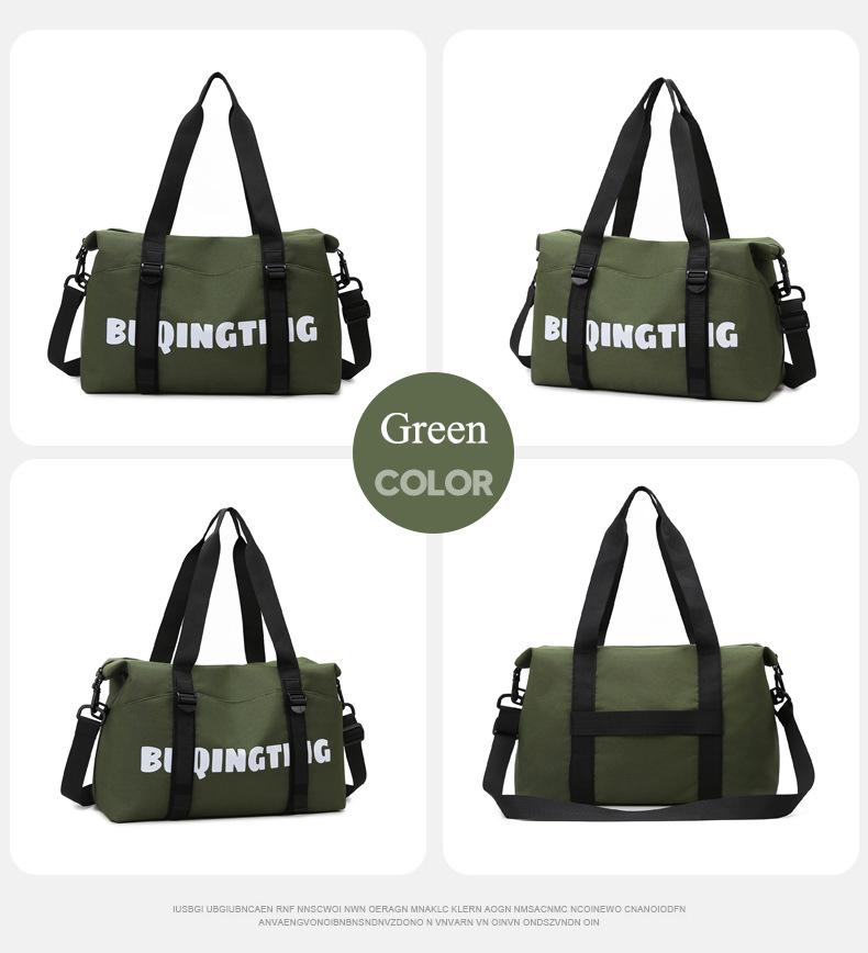 Women's Fashion Letter Print Gym Duffel Bag - Wet & Dry Separation Yoga Fitness Tote, Weekender Overnight Shoulder Bag For Travel 6