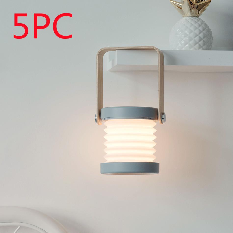 Foldable Touch Dimmable Reading LED Night Light Portable Lantern Lamp USB Rechargeable For Home Decor 20