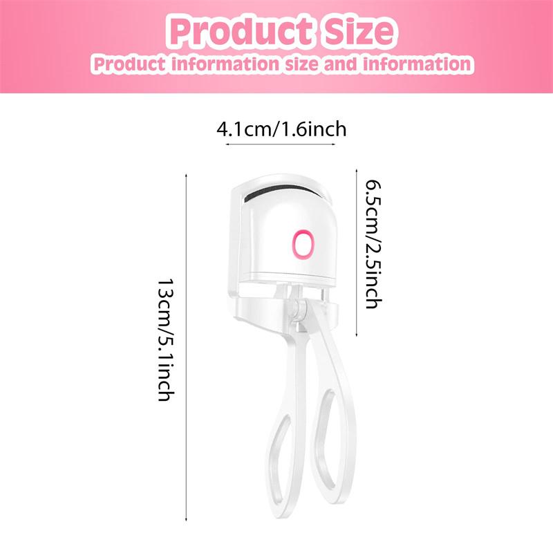 Heated Eyelash Curler Electric Temperature Control Mini Eyelash Curler Electric Portable Charging 10