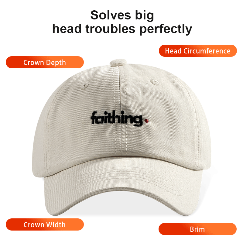 Religious Christian Faithing Letter Embroidery Black Vintage Casual Unisex Baseball Cap 3