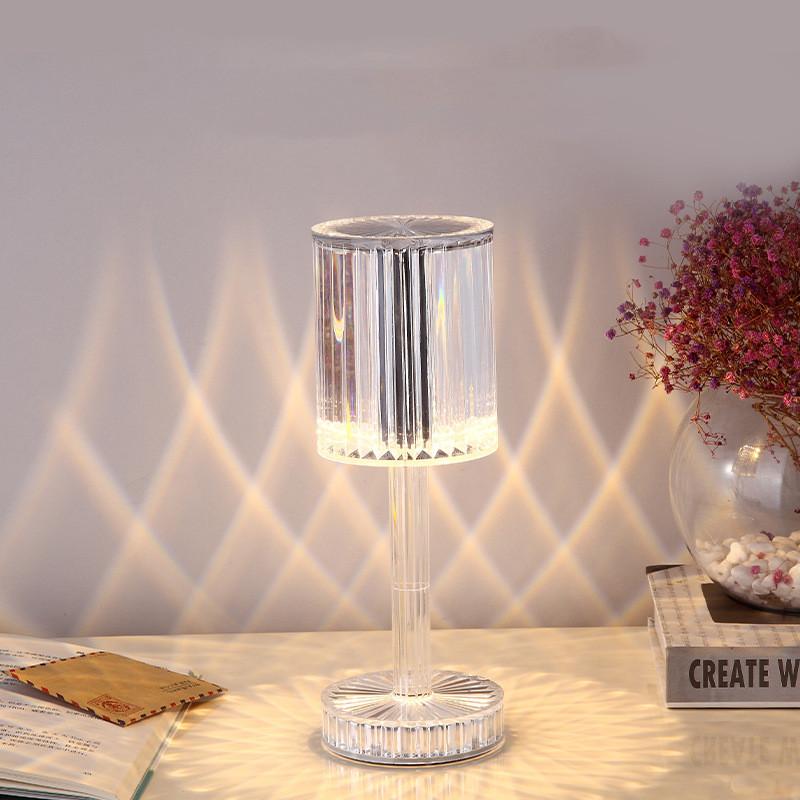 New Crystal Table Lamp Hotel Decoration Diamond Romantic Warm Led For Home Decor Romantic Gift Night Light 6