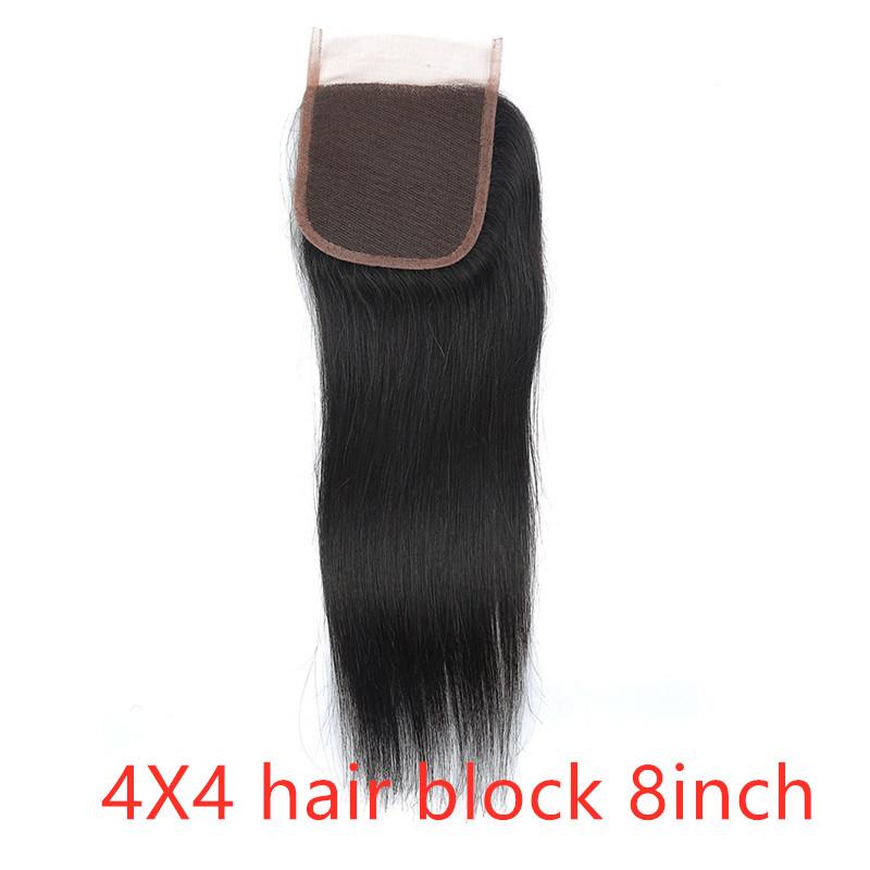 Real human hair straight wave human hair hair curtain natural color wig hair extension 7