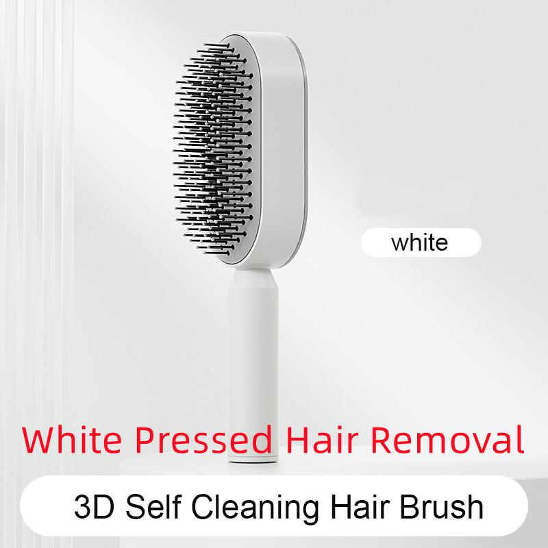 Self Cleaning Hair Brush For Women One-key Cleaning Hair Loss Airbag Massage Scalp Comb Anti-Static Hairbrush 33