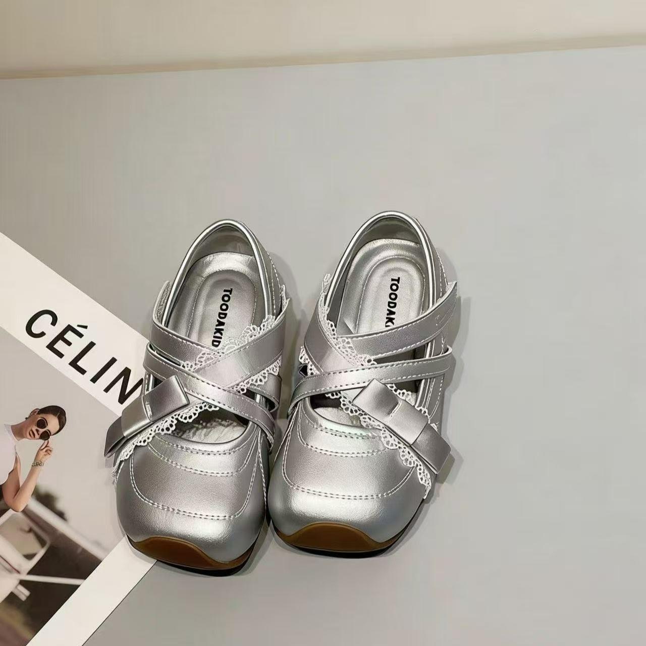 Sweet Style Mary Jane Shoes, French Square Toe Cross Strap Princess Shoes, Fashionable And Versatile Single Shoes