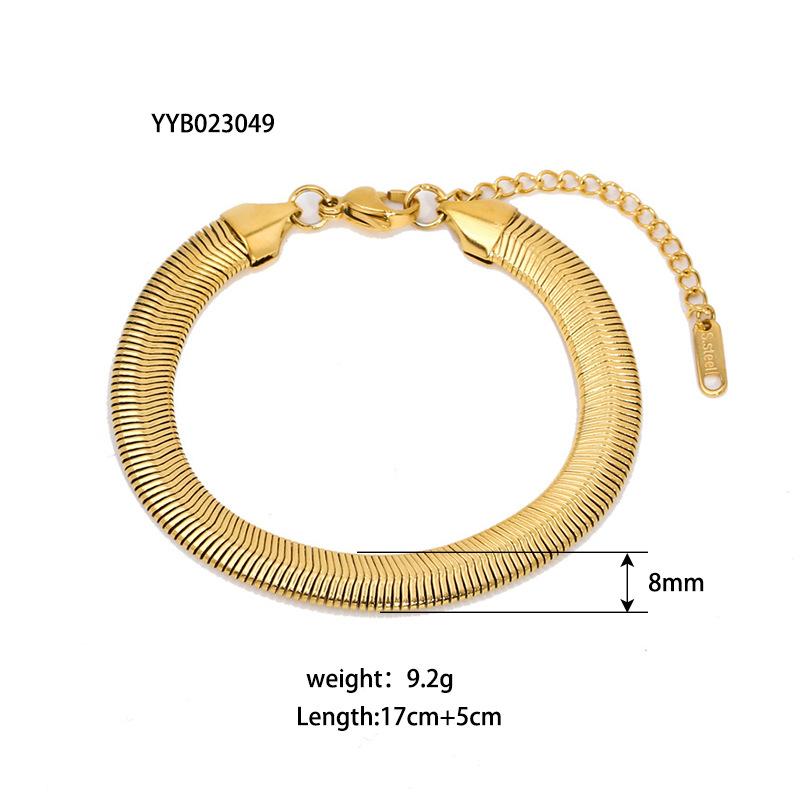 Stainless Steel Ornament Bracelet Female 17