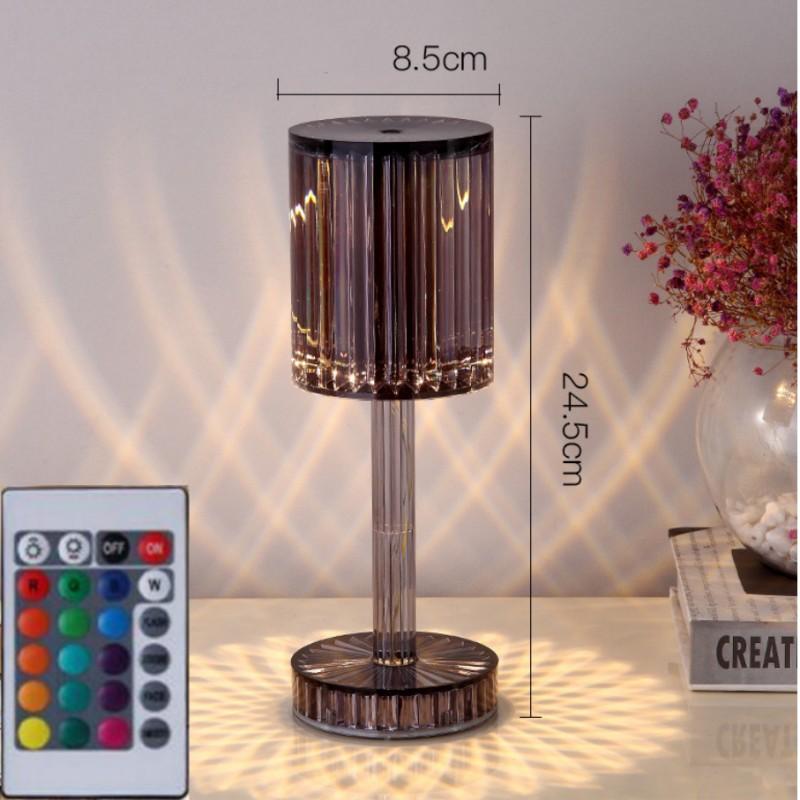 New Crystal Table Lamp Hotel Decoration Diamond Romantic Warm Led For Home Decor Romantic Gift Night Light 12
