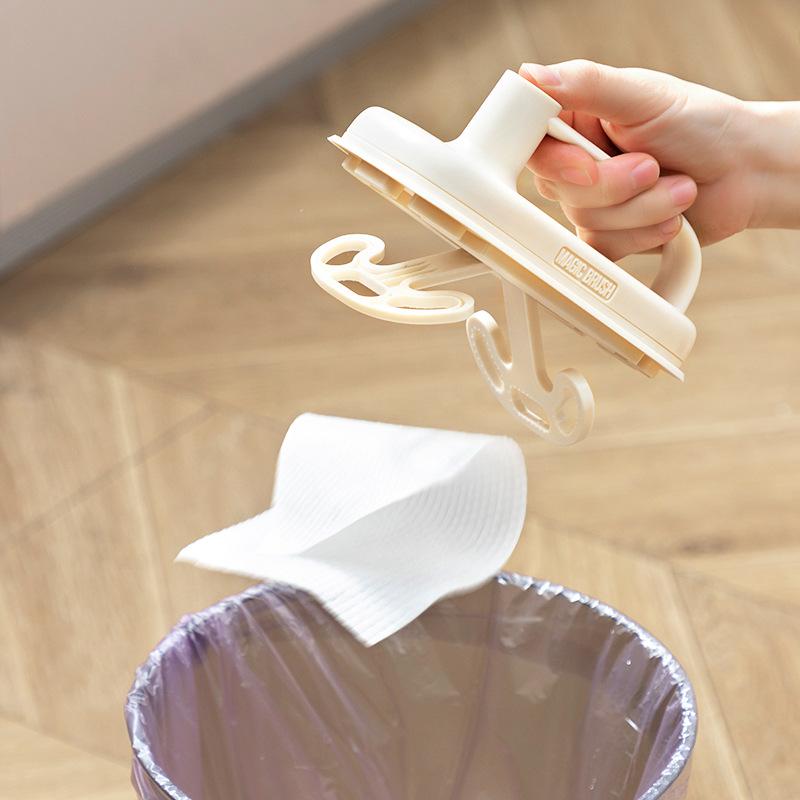 Kitchen Bathroom Toilet Cleaning Magic Brush Glass Wall Cleaning Bath Brush Handle Cleaning Rag Ceramic Window Slot Clean Brush Kitchen Gadgets 4
