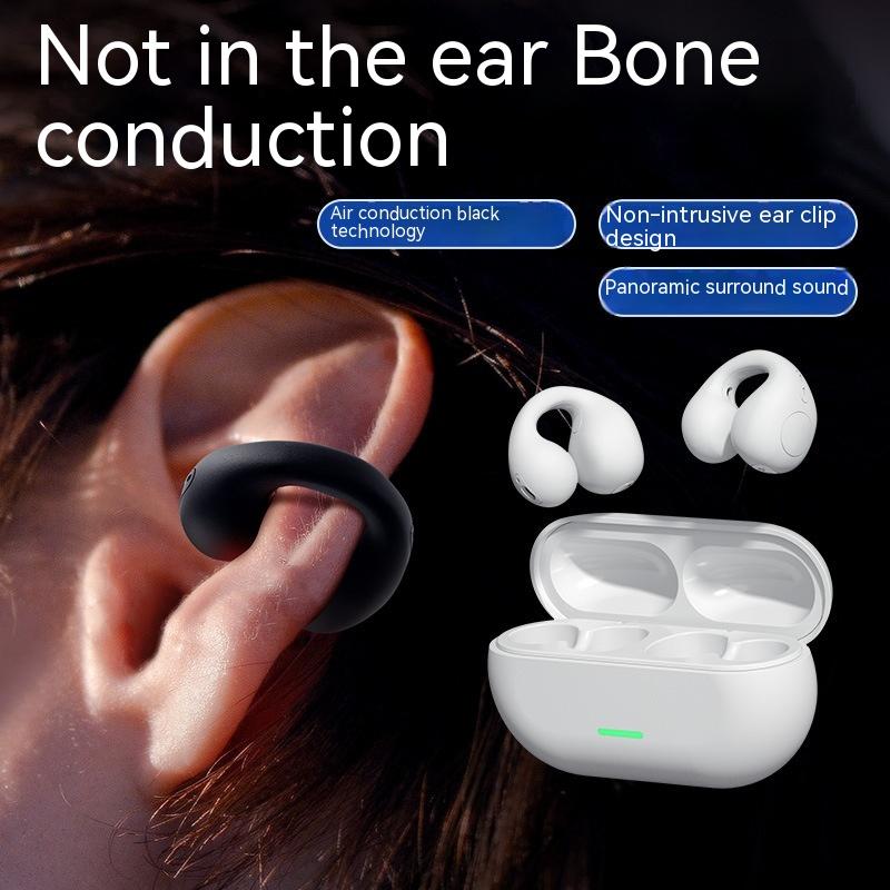 Wireless Ear Clip Bluetooth Headset TWS Comfortable Wear Not In-Ear Sports Wireless Bone Conduction 5.3 Bluetooth Headset 9