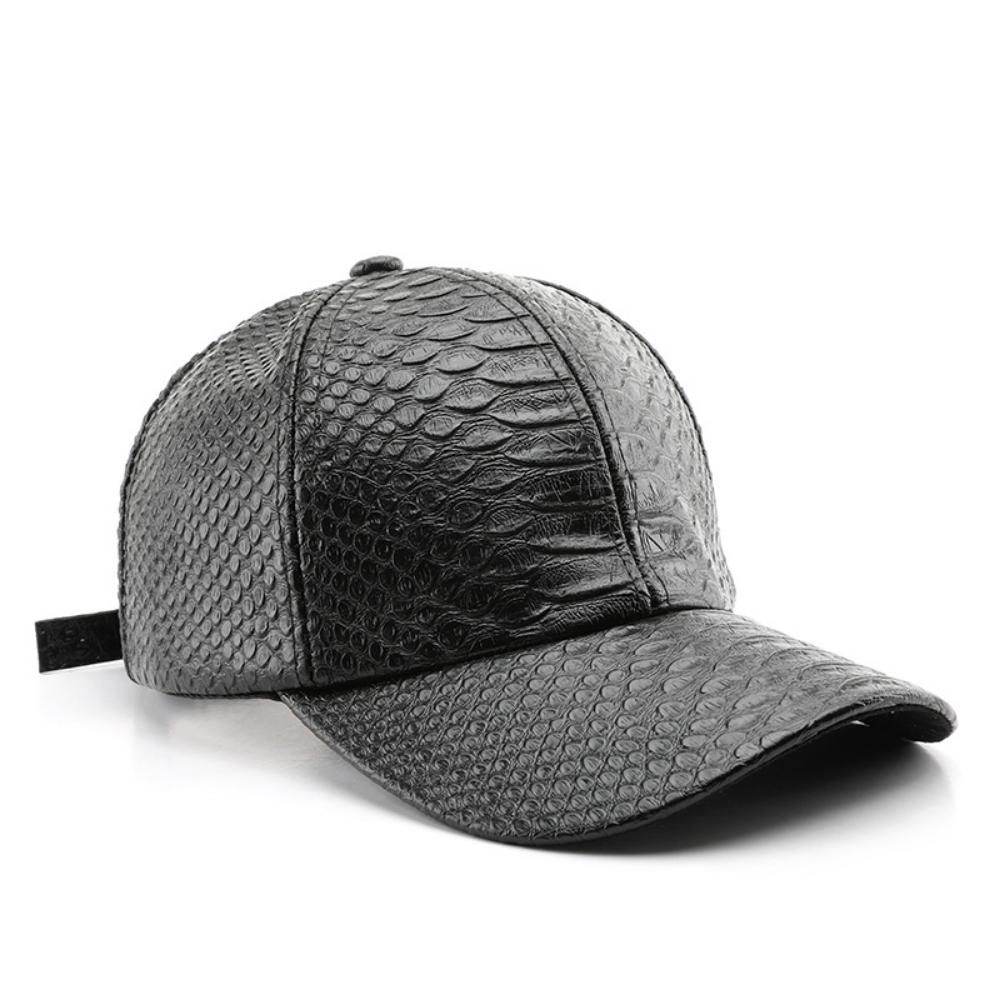 Monochromatic Light Board PU Leather Adjustable Trend Casual Baseball Cap Suitable For Outdoor Sports And Travel