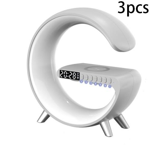 New Intelligent G Shaped LED Lamp Bluetooth Speake Wireless Charger Atmosphere Lamp App Control For Bedroom Home Decor 14