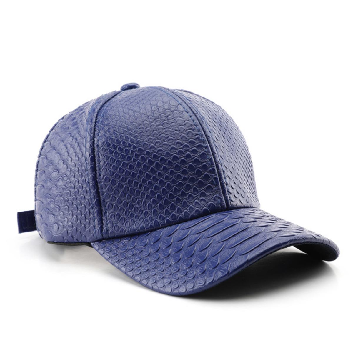Monochromatic Light Board PU Leather Adjustable Trend Casual Baseball Cap Suitable For Outdoor Sports And Travel 3