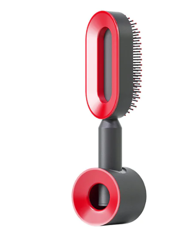 Self Cleaning Hair Brush For Women One-key Cleaning Hair Loss Airbag Massage Scalp Comb Anti-Static Hairbrush 80