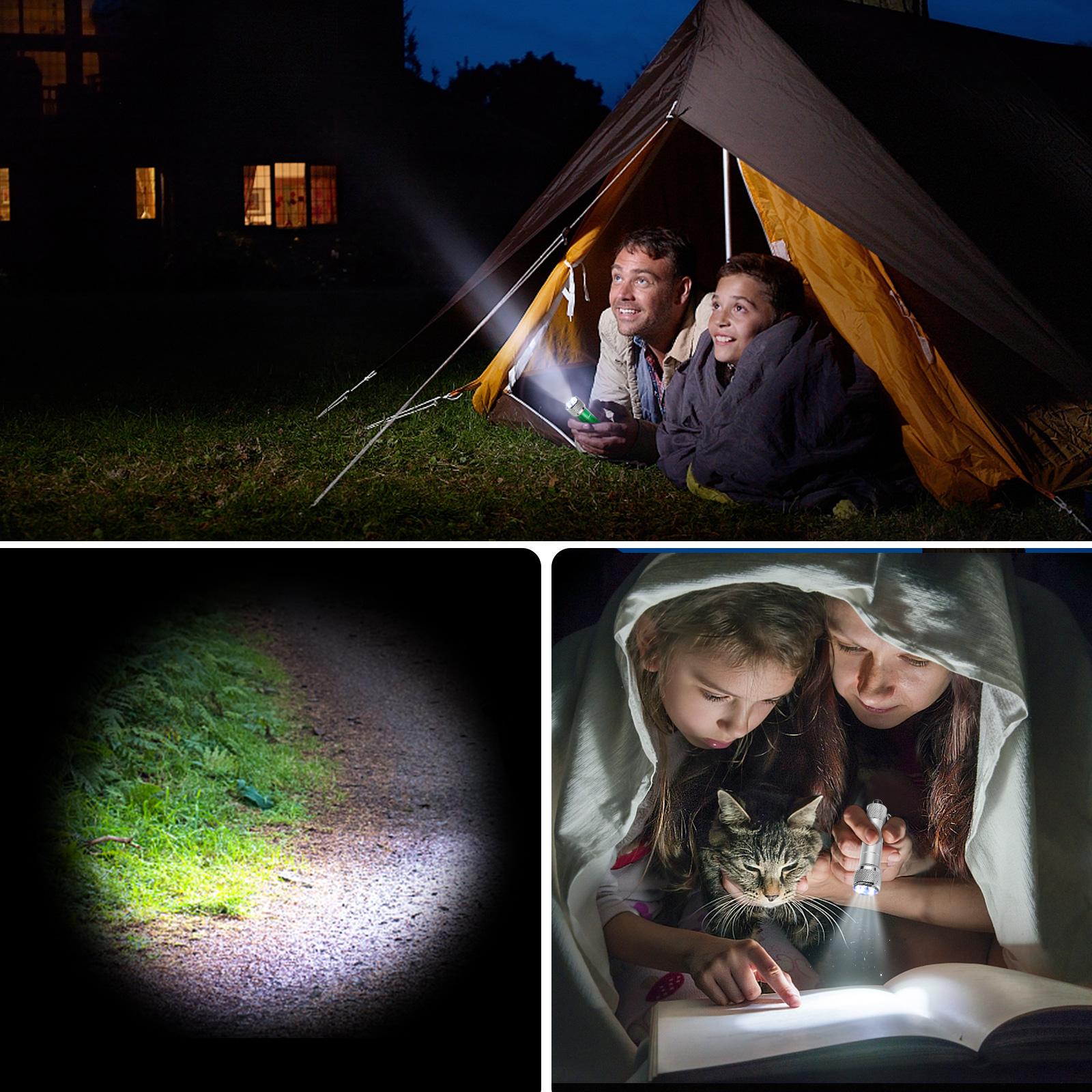 Mini Keychain Light Emergency Night Light Camping Flashlight Portable LED Torch Aluminum Keyring 4