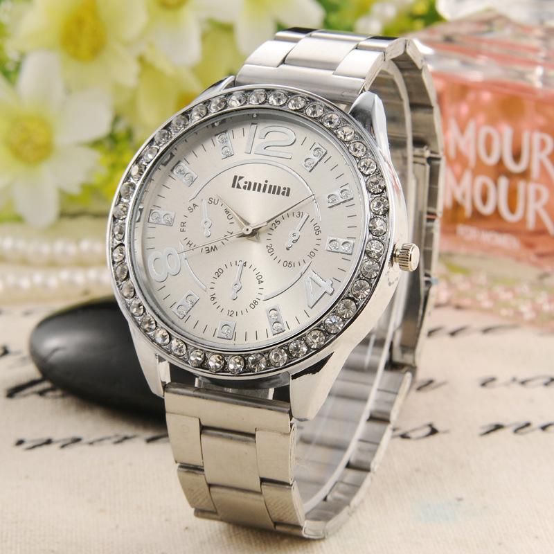 Relogio Feminino New Brand Kanima Crystal Casual Quartz Watch 6