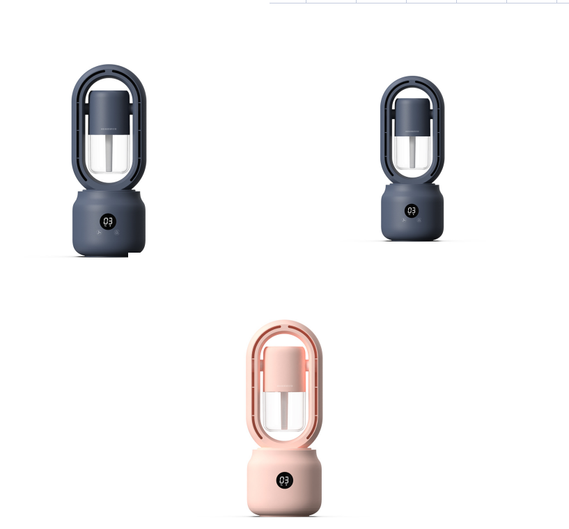Summer Water Cooled Spray Mist Electric Fan USB Rechargeable Portable Wireless Air Humidifier Bladeless Ventilator Table Fan 24