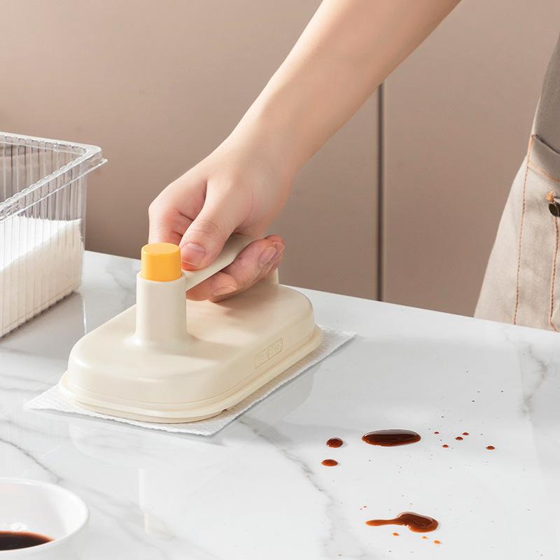 Kitchen Bathroom Toilet Cleaning Magic Brush Glass Wall Cleaning Bath Brush Handle Cleaning Rag Ceramic Window Slot Clean Brush Kitchen Gadgets 5