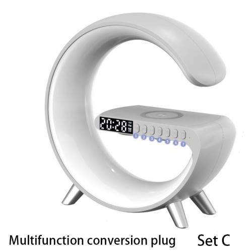 New Intelligent G Shaped LED Lamp Bluetooth Speake Wireless Charger Atmosphere Lamp App Control For Bedroom Home Decor 18