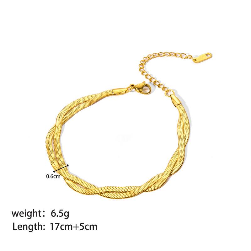 Stainless Steel Ornament Bracelet Female 24
