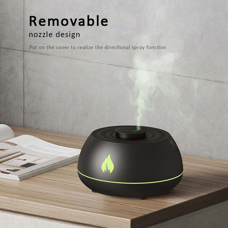 Flame Humidifier Aromatherapy Diffuser 7 Colors Light Home Air Humidifier 130ML USB Room Fragrance Essential Oil Diffuser 3