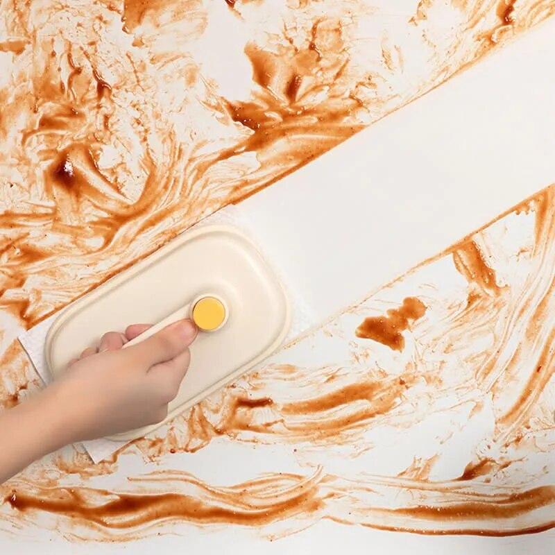 Kitchen Bathroom Toilet Cleaning Magic Brush Glass Wall Cleaning Bath Brush Handle Cleaning Rag Ceramic Window Slot Clean Brush Kitchen Gadgets 7