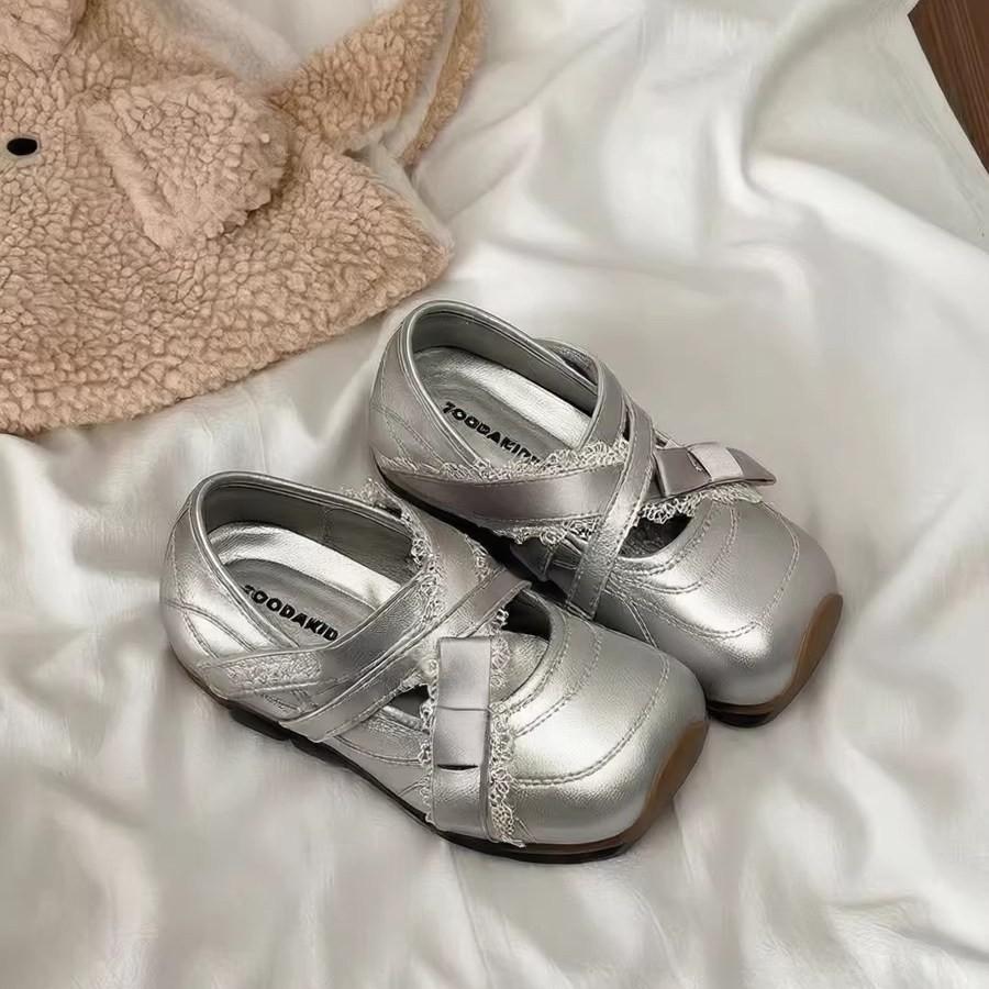 Sweet Style Mary Jane Shoes, French Square Toe Cross Strap Princess Shoes, Fashionable And Versatile Single Shoes 5