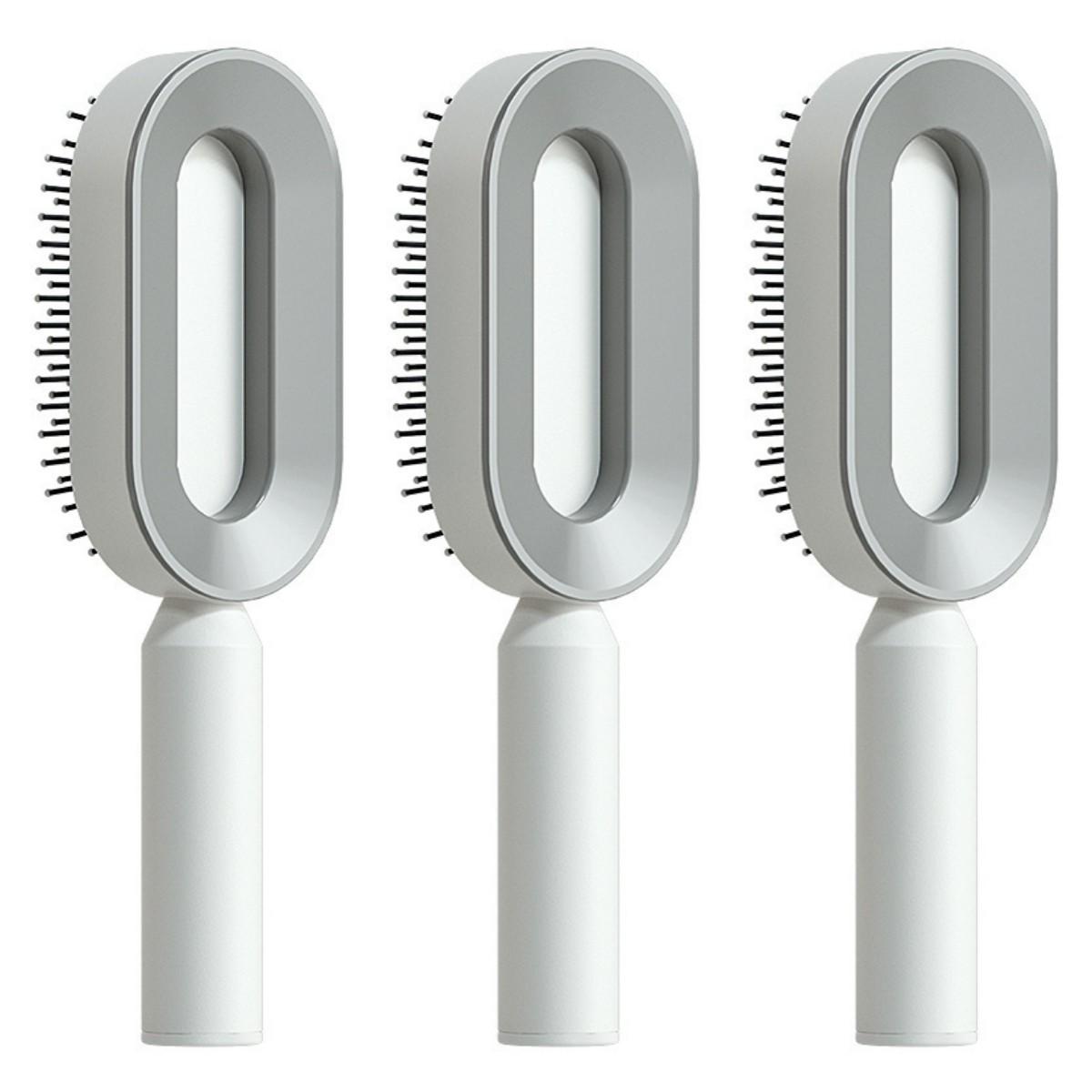 Self Cleaning Hair Brush For Women One-key Cleaning Hair Loss Airbag Massage Scalp Comb Anti-Static Hairbrush 70
