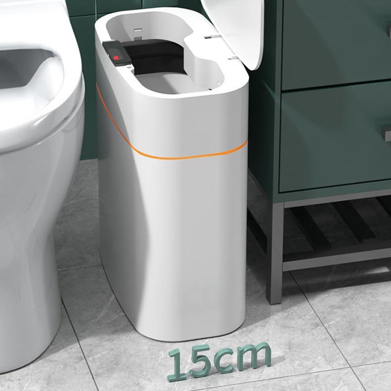 Smart Trash Can With Lid For Bedroom And Living Room Kitchen Storage Box Trash Can Induction Small Car Box Automatic Smart Dustbin Smart Trash Bin 5