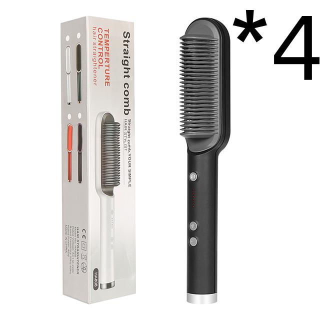 New 2 In 1 Hair Straightener Hot Comb Negative Ion Curling Tong Dual-purpose Electric Hair Brush 22