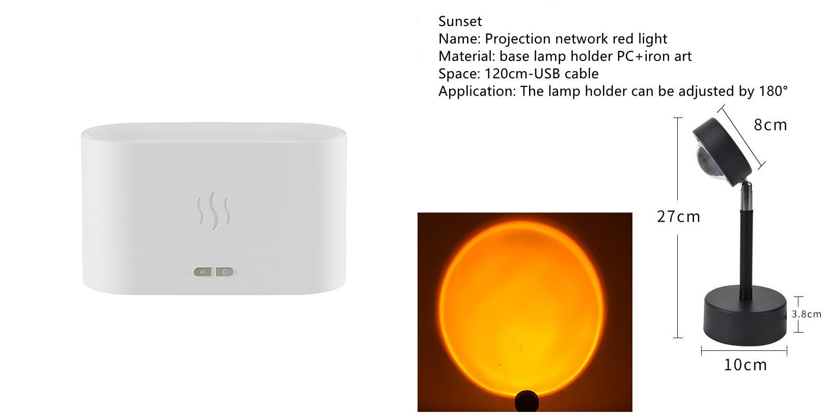 Aroma Diffuser With Flame Light Mist Humidifier Aromatherapy Diffuser With Waterless Auto-Off Protection For Spa Home Yoga Office 7