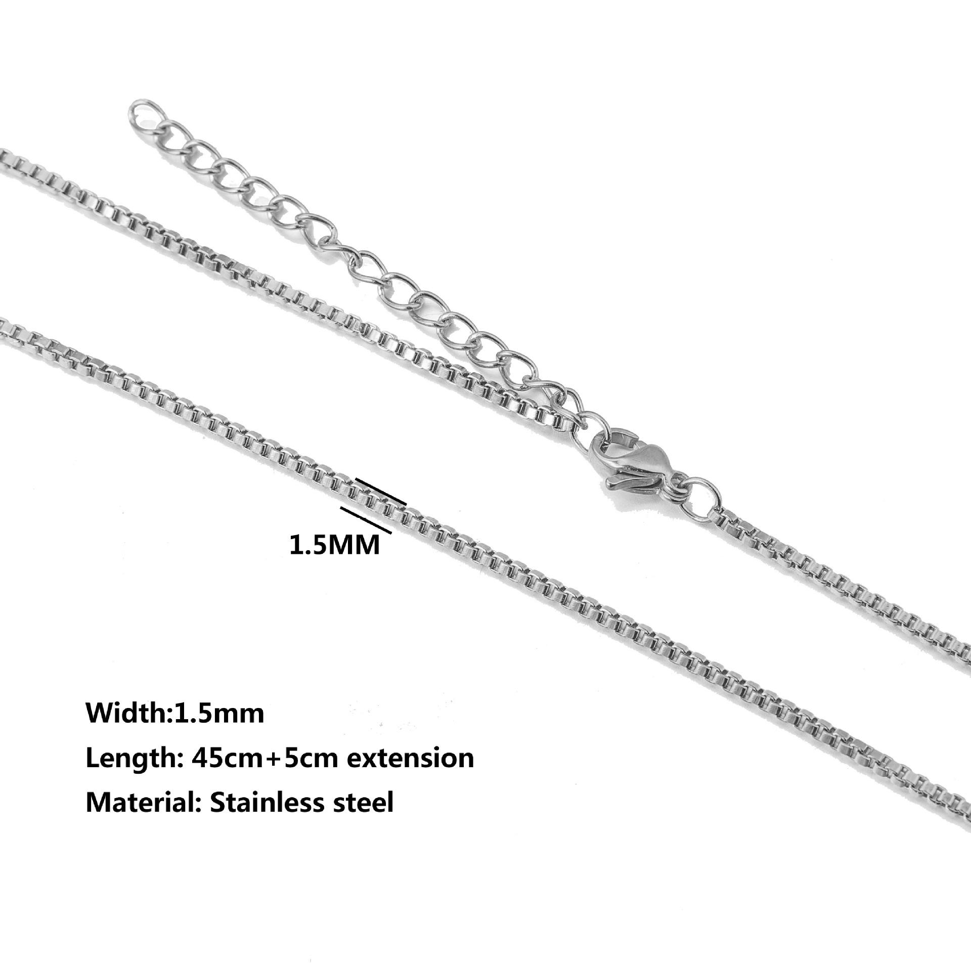 Stainless Steel Water Ripple Chain With Chain Collarbone Chain 19